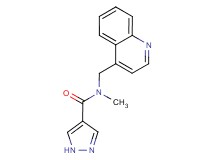 N-methyl-N-(quinolin-4-ylmethyl)-1H-pyrazole-4-carboxamide
