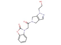 3-{2-[1-(2-hydroxyethyl)-4,6-dihydropyrrolo[3,4-c]pyrazol-5(1H)-yl]-2-oxoethyl}-1,3-benzoxazol-2(3H)-one