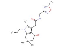 N-[(5-methyl-1,2,4-oxadiazol-3-yl)methyl]-2-(2,6,6-trimethyl-4-oxo-1-propyl-4,5,6,7-tetrahydro-1H-indol-3-yl)acetamide