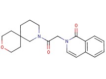 2-[2-(9-oxa-2-azaspiro[5.5]undec-2-yl)-2-oxoethyl]isoquinolin-1(2H)-one