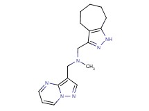(1,4,5,6,7,8-hexahydrocyclohepta[c]pyrazol-3-ylmethyl)methyl(pyrazolo[1,5-a]pyrimidin-3-ylmethyl)amine