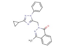 2-[(3-cyclopropyl-1-phenyl-1H-1,2,4-triazol-5-yl)methyl]-4-methylphthalazin-1(2H)-one