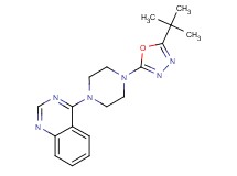4-[4-(5-tert-butyl-1,3,4-oxadiazol-2-yl)piperazin-1-yl]quinazoline