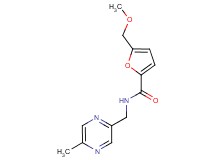 5-(methoxymethyl)-N-[(5-methylpyrazin-2-yl)methyl]-2-furamide