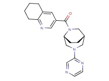 3-{[(1S*,5R*)-3-(2-pyrazinyl)-3,6-diazabicyclo[3.2.2]non-6-yl]carbonyl}-5,6,7,8-tetrahydroquinoline