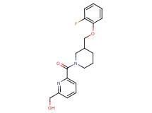 [6-({3-[(2-fluorophenoxy)methyl]-1-piperidinyl}carbonyl)-2-pyridinyl]methanol