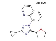 8-{3-cyclopropyl-5-[(2S)-tetrahydrofuran-2-yl]-1H-1,2,4-triazol-1-yl}quinoline