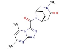 (1S*,6R*)-9-[(5,7-dimethyl[1,2,4]triazolo[4,3-a]pyrimidin-3-yl)carbonyl]-3-methyl-3,9-diazabicyclo[4.2.1]nonan-4-one