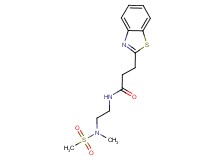 3-(1,3-benzothiazol-2-yl)-N-{2-[methyl(methylsulfonyl)amino]ethyl}propanamide