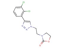 3-{2-[4-(2,3-dichlorophenyl)-1H-1,2,3-triazol-1-yl]ethyl}-1,3-oxazolidin-2-one