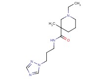 1-ethyl-3-methyl-N-[3-(1H-1,2,4-triazol-1-yl)propyl]piperidine-3-carboxamide