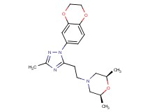 (2R*,6S*)-4-{2-[1-(2,3-dihydro-1,4-benzodioxin-6-yl)-3-methyl-1H-1,2,4-triazol-5-yl]ethyl}-2,6-dimethylmorpholine