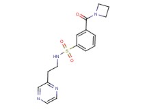 3-(azetidin-1-ylcarbonyl)-N-(2-pyrazin-2-ylethyl)benzenesulfonamide