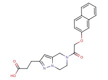 3-{5-[(2-naphthyloxy)acetyl]-4,5,6,7-tetrahydropyrazolo[1,5-a]pyrazin-2-yl}propanoic acid