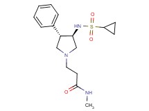 3-{rel-(3R,4S)-3-[(cyclopropylsulfonyl)amino]-4-phenyl-1-pyrrolidinyl}-N-methylpropanamide hydrochloride