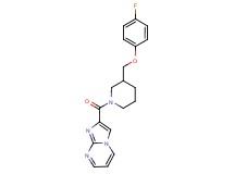 2-({3-[(4-fluorophenoxy)methyl]-1-piperidinyl}carbonyl)imidazo[1,2-a]pyrimidine