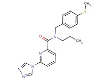 N-[4-(methylthio)benzyl]-N-propyl-6-(4H-1,2,4-triazol-4-yl)pyridine-2-carboxamide