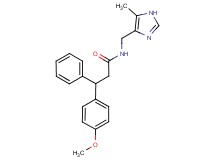 3-(4-methoxyphenyl)-N-[(5-methyl-1H-imidazol-4-yl)methyl]-3-phenylpropanamide
