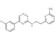 5-(3-chlorophenyl)-N-[2-(6-methyl-2-pyridinyl)ethyl]-1,2,4-triazin-3-amine