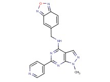N-(2,1,3-benzoxadiazol-5-ylmethyl)-1-methyl-6-pyridin-4-yl-1H-pyrazolo[3,4-d]pyrimidin-4-amine