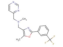 N-methyl-1-{5-methyl-2-[3-(trifluoromethyl)phenyl]-1,3-oxazol-4-yl}-N-(pyrimidin-4-ylmethyl)methanamine