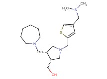 [(3R*,4R*)-4-(azepan-1-ylmethyl)-1-({4-[(dimethylamino)methyl]-2-thienyl}methyl)pyrrolidin-3-yl]methanol