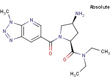 (4S)-4-amino-N,N-diethyl-1-[(3-methyl-3H-[1,2,3]triazolo[4,5-b]pyridin-6-yl)carbonyl]-L-prolinamide