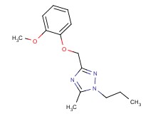 3-[(2-methoxyphenoxy)methyl]-5-methyl-1-propyl-1H-1,2,4-triazole