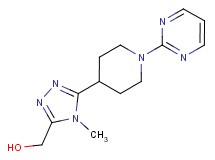 [4-methyl-5-(1-pyrimidin-2-ylpiperidin-4-yl)-4H-1,2,4-triazol-3-yl]methanol