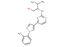 3-methyl-2-({4-[1-(2-methylphenyl)-1H-pyrazol-4-yl]pyrimidin-2-yl}amino)butan-1-ol