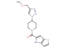 5-({4-[4-(methoxymethyl)-1H-1,2,3-triazol-1-yl]-1-piperidinyl}carbonyl)-4H-thieno[3,2-b]pyrrole