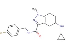 5-(cyclopropylamino)-N-(4-fluorobenzyl)-1-methyl-4,5,6,7-tetrahydro-1H-indazole-3-carboxamide