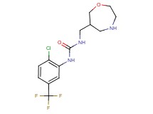 N-[2-chloro-5-(trifluoromethyl)phenyl]-N'-(1,4-oxazepan-6-ylmethyl)urea hydrochloride