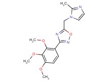 5-[(2-methyl-1H-imidazol-1-yl)methyl]-3-(2,3,4-trimethoxyphenyl)-1,2,4-oxadiazole