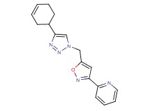 2-{5-[(4-cyclohex-3-en-1-yl-1H-1,2,3-triazol-1-yl)methyl]isoxazol-3-yl}pyridine