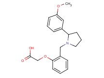 (2-{[2-(3-methoxyphenyl)pyrrolidin-1-yl]methyl}phenoxy)acetic acid
