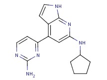 4-(2-aminopyrimidin-4-yl)-N-cyclopentyl-1H-pyrrolo[2,3-b]pyridin-6-amine