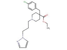 ethyl 4-(4-chlorobenzyl)-1-[3-(1H-pyrazol-1-yl)propyl]-4-piperidinecarboxylate