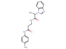 2-(1H-benzimidazol-1-yl)-N-{3-[(4-methylphenyl)amino]-3-oxopropyl}propanamide