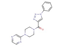 2-{4-[(1-phenyl-1H-1,2,3-triazol-4-yl)carbonyl]-1-piperazinyl}pyrazine