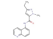 3-ethyl-1-methyl-N-5-quinolinyl-1H-pyrazole-5-carboxamide trifluoroacetate