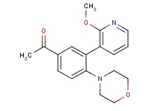 1-[3-(2-methoxypyridin-3-yl)-4-morpholin-4-ylphenyl]ethanone