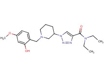 N,N-diethyl-1-[1-(2-hydroxy-4-methoxybenzyl)-3-piperidinyl]-1H-1,2,3-triazole-4-carboxamide
