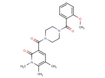 3-{[4-(2-methoxybenzoyl)-1-piperazinyl]carbonyl}-1,5,6-trimethyl-2(1H)-pyridinone