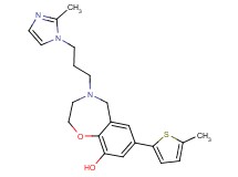 4-[3-(2-methyl-1H-imidazol-1-yl)propyl]-7-(5-methyl-2-thienyl)-2,3,4,5-tetrahydro-1,4-benzoxazepin-9-ol