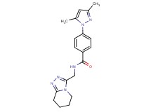 4-(3,5-dimethyl-1H-pyrazol-1-yl)-N-(5,6,7,8-tetrahydro[1,2,4]triazolo[4,3-a]pyridin-3-ylmethyl)benzamide