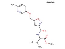 methyl N-[(5-{[(6-methyl-3-pyridinyl)oxy]methyl}-3-isoxazolyl)carbonyl]-L-valinate