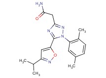2-[1-(2,5-dimethylphenyl)-5-(3-isopropylisoxazol-5-yl)-1H-1,2,4-triazol-3-yl]acetamide