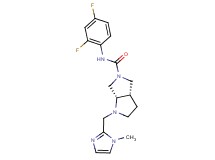 (3aS,6aS)-N-(2,4-difluorophenyl)-1-[(1-methyl-1H-imidazol-2-yl)methyl]hexahydropyrrolo[3,4-b]pyrrole-5(1H)-carboxamide