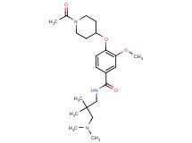 4-[(1-acetyl-4-piperidinyl)oxy]-N-[3-(dimethylamino)-2,2-dimethylpropyl]-3-methoxybenzamide